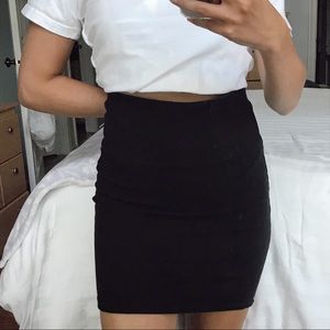 Charlotte Russe Black Bodycon Skirt